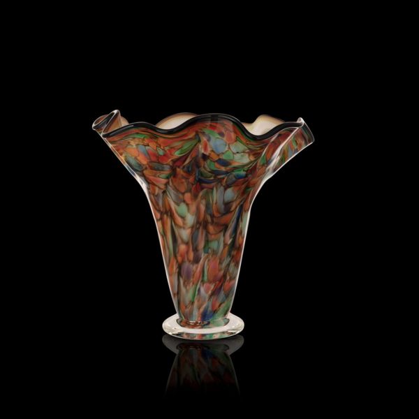 Tall wave vase - large - ET Rainbow DD black