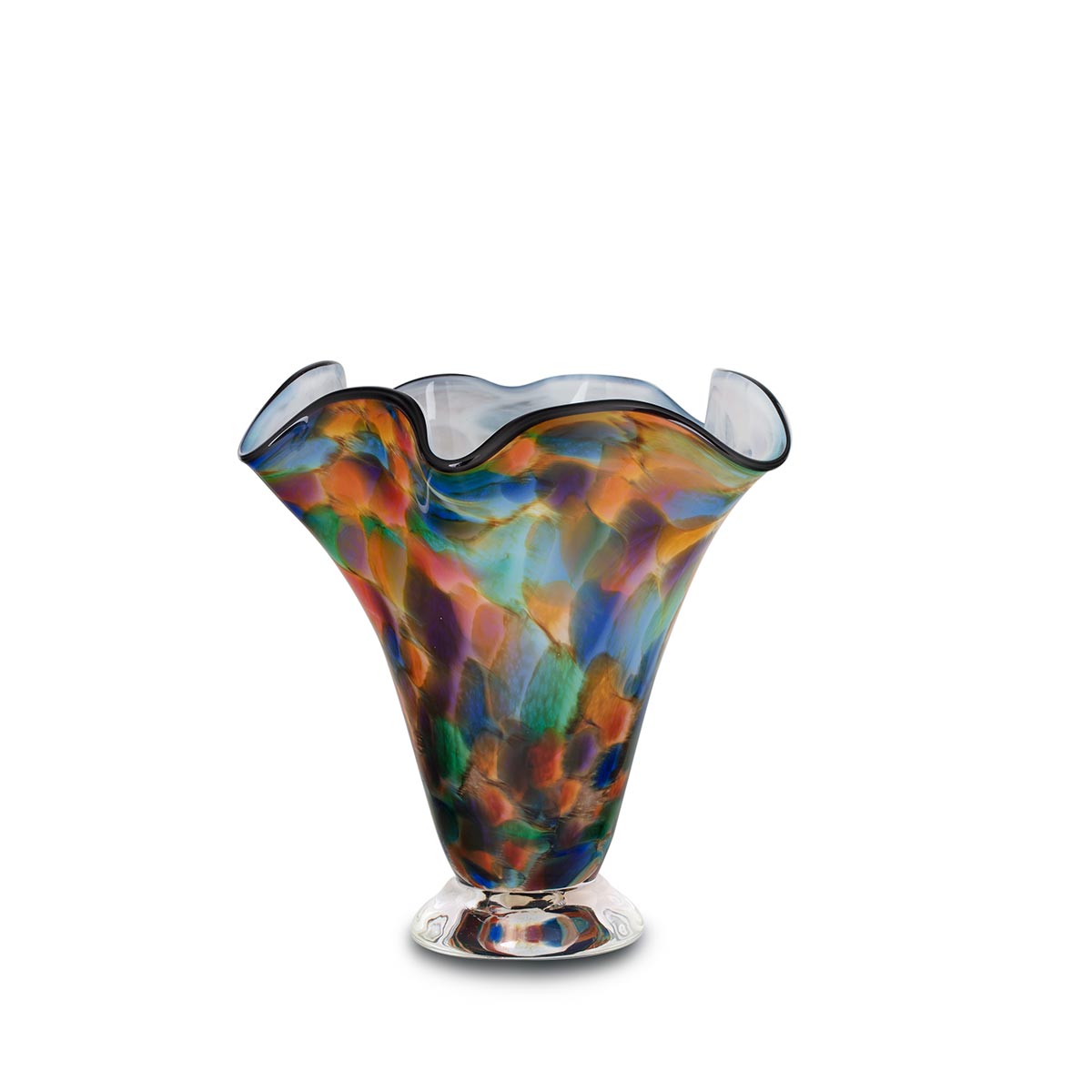 ET Rainbow Tall Wave Vase Small