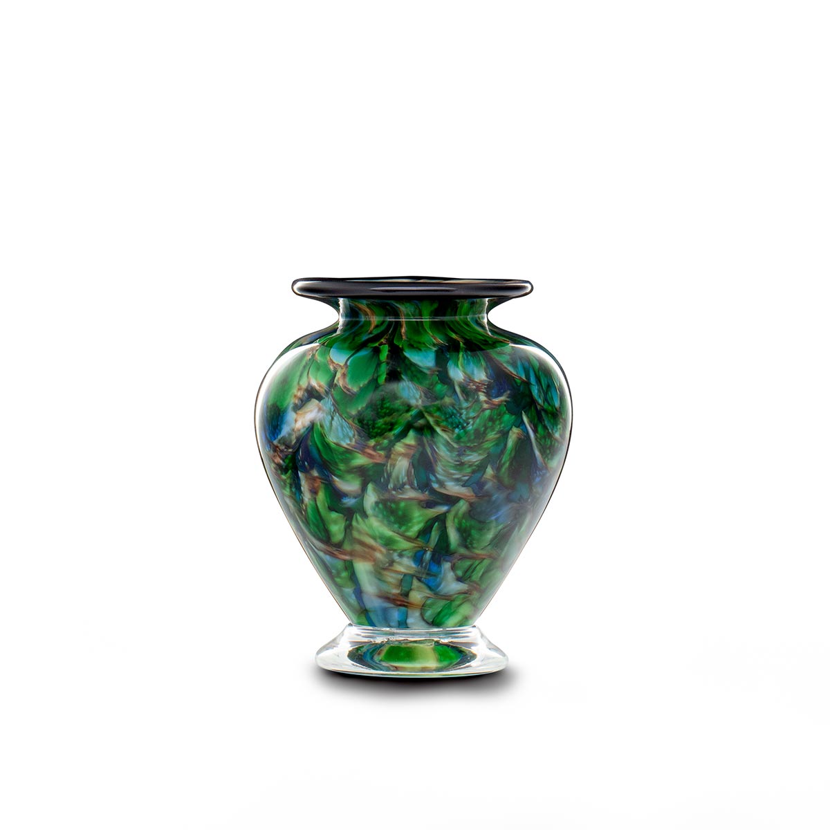 Small ET Teal DD Squat Vase