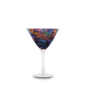 Martini Glass - Rainbow Frit