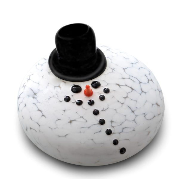 Puddled snowman with top hat